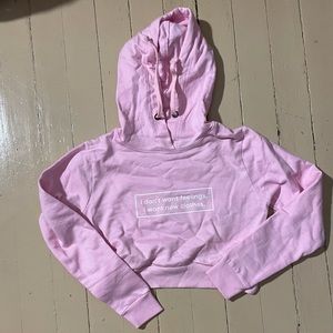 Pink cropped sweater